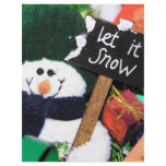 let it snow in cartoon flyer