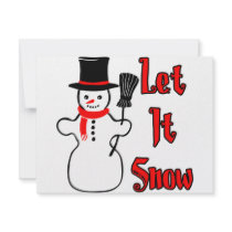 Let It Snow invitations