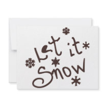 Let It Snow invitations