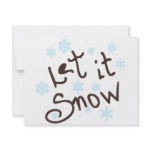 Let It Snow invitations