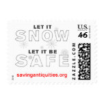 Let it snow, let it be SAFE stamp
