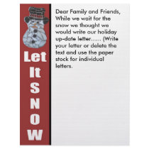 Let It Snow Letterhead by MargotsDesigns Let It Snow Letterhead