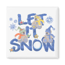 Let it Snow magnets by Just2Cute Let it Snow magnets