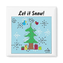 Let it Snow! -magnet