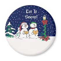 let it snow magnets by TheChristmasBoutique let it snow magnets