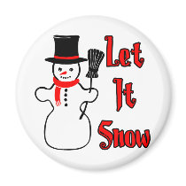 Let It Snow magnets