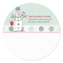 Let It Snow Mailing Sticker