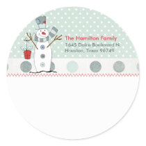 Let It Snow Mailing Sticker