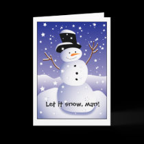 Let it snow, man! cards