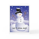 Let it snow, man! cards by PaulHonatke Let it snow, man! cards