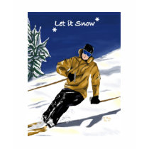Let It Snow performance microfiber tee t-shirts