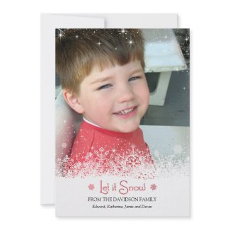 Let it Snow Photo Card