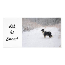 Let It Snow!  Photo Card