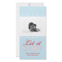 Let it Snow Photo Card photo cards