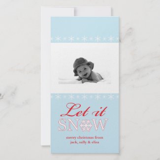 Let it Snow Photo Card