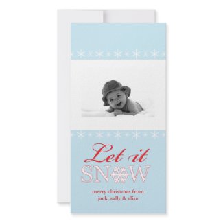 Let it Snow Photo Card