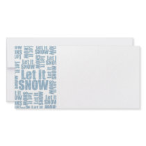 LET IT SNOW photo cards