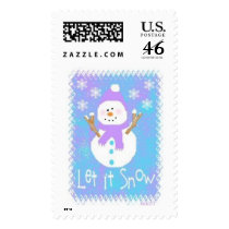 Let it Snow postage by QueenofHarts Let it Snow postage