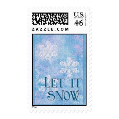 Let it snow postage