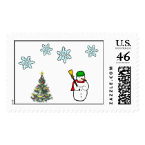  let it snow postage