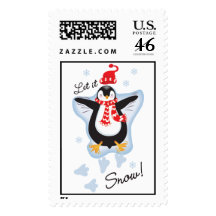 Let It Snow Postage Stamp