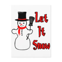 Let It Snow postcards