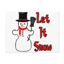 Let It Snow postcards
