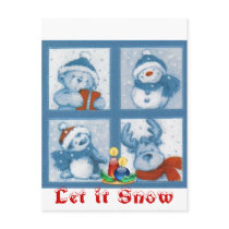 Let it Snow postcards