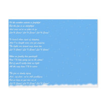 "Let It Snow" postcard