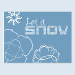 Let It Snow Postcard postcards