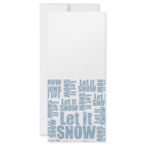 LET IT SNOW rack cards