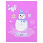let it snow screen flyer design