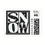 Let it SNOW! Ski Vacation Snowflakes stamps