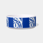 Let it SNOW! Skiers Good Luck Charm pet bowls