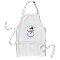 Let it Snow Snowman Apron