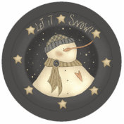 Let It Snow Snowman Christmas Tree Ornament