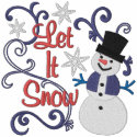 Let It Snow Snowman embroidered shirts by Embroidery4U Let It Snow Snowman embroidered shirts