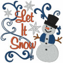 Let It Snow Snowman embroidered shirts by Embroidery4U Let It Snow Snowman embroidered shirts