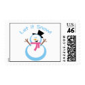 Let it Snow Snowman Stamps stamp
