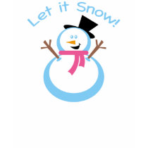 Let it Snow Snowman t-shirts