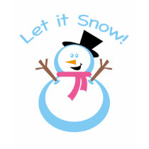 Let it Snow Snowman t-shirts