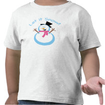Let it Snow Snowman t-shirts