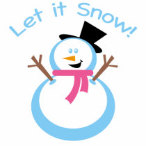 Let it Snow Snowman t-shirts