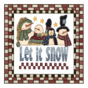 Let It Snow Snowmen Poster posters by christmas_tshirts Let It Snow Snowmen Poster posters