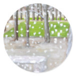 "Let it snow!" Round Sticker