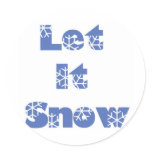 Let It Snow Sticker