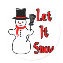 Let It Snow stickers