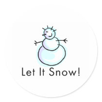 Let It Snow Sticker