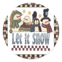 Let It Snow Sticker