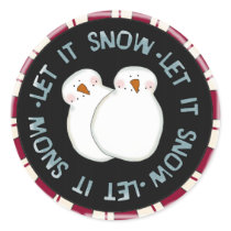 Let It Snow Sticker by SRF by Christmas_Zazzle Let It Snow Sticker by SRF